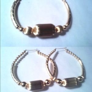 14kt gold filled beaded handmade set